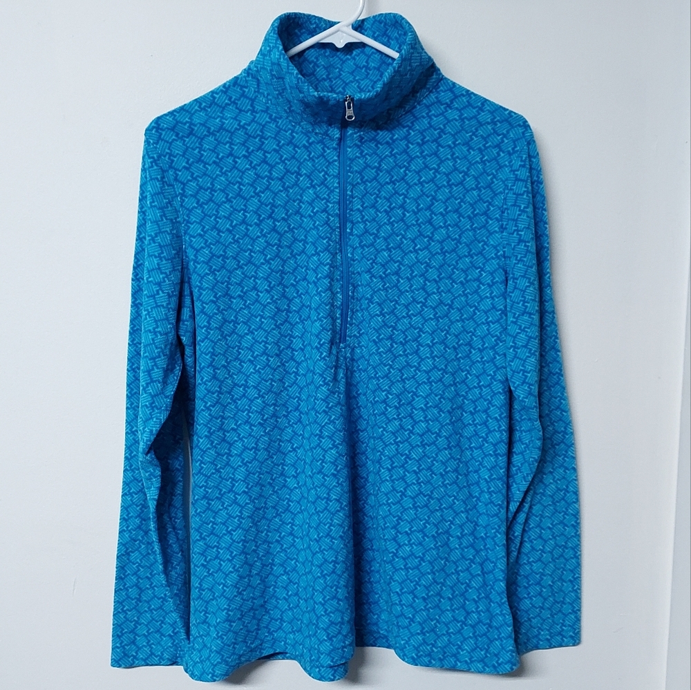 🦋 Columbia fleece half zip junior's L women's M